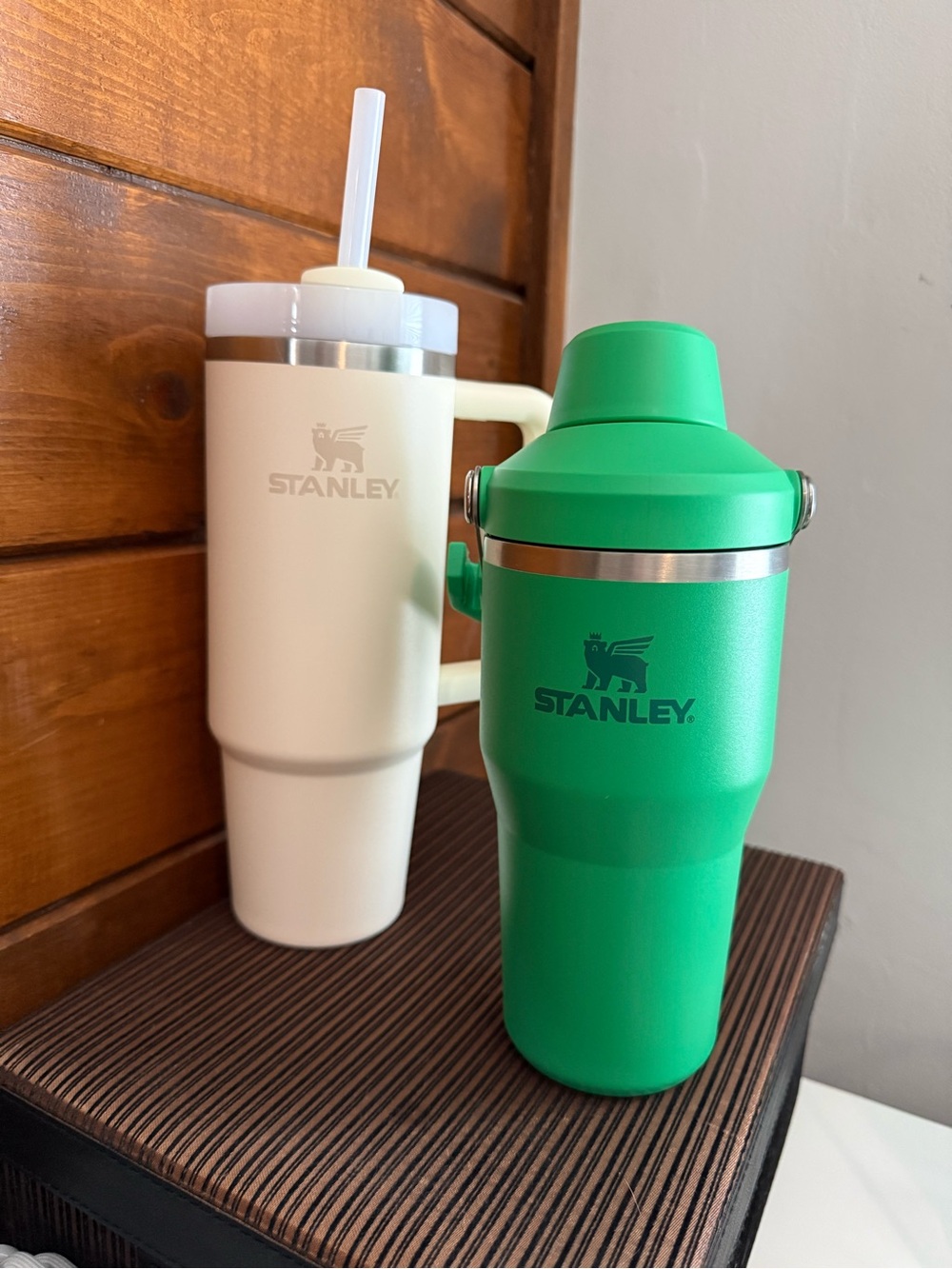 Stanley “The Ice Flow” 20oz (Green) and “The Quencher” 30oz (Cream)